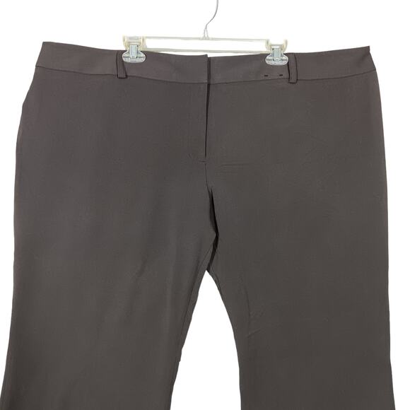 Lane Bryant Dress Pants Size 28 Petite Brown Straight Leg No Pockets - Picture 4 of 9